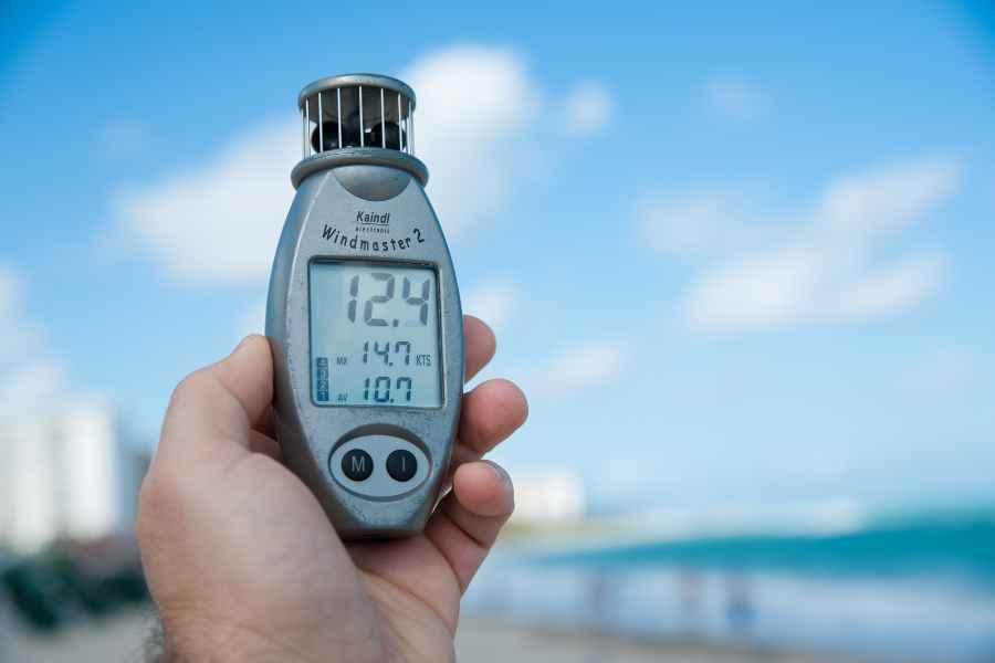 Medidor de velocidad del viento