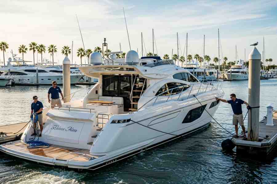 Consejos para amarrar un barco en el puerto